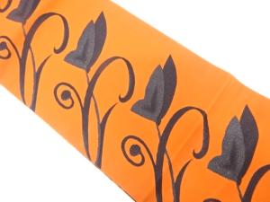 アンティーク　本場筑前博多　花唐草模様織り出し名古屋帯（着用可）